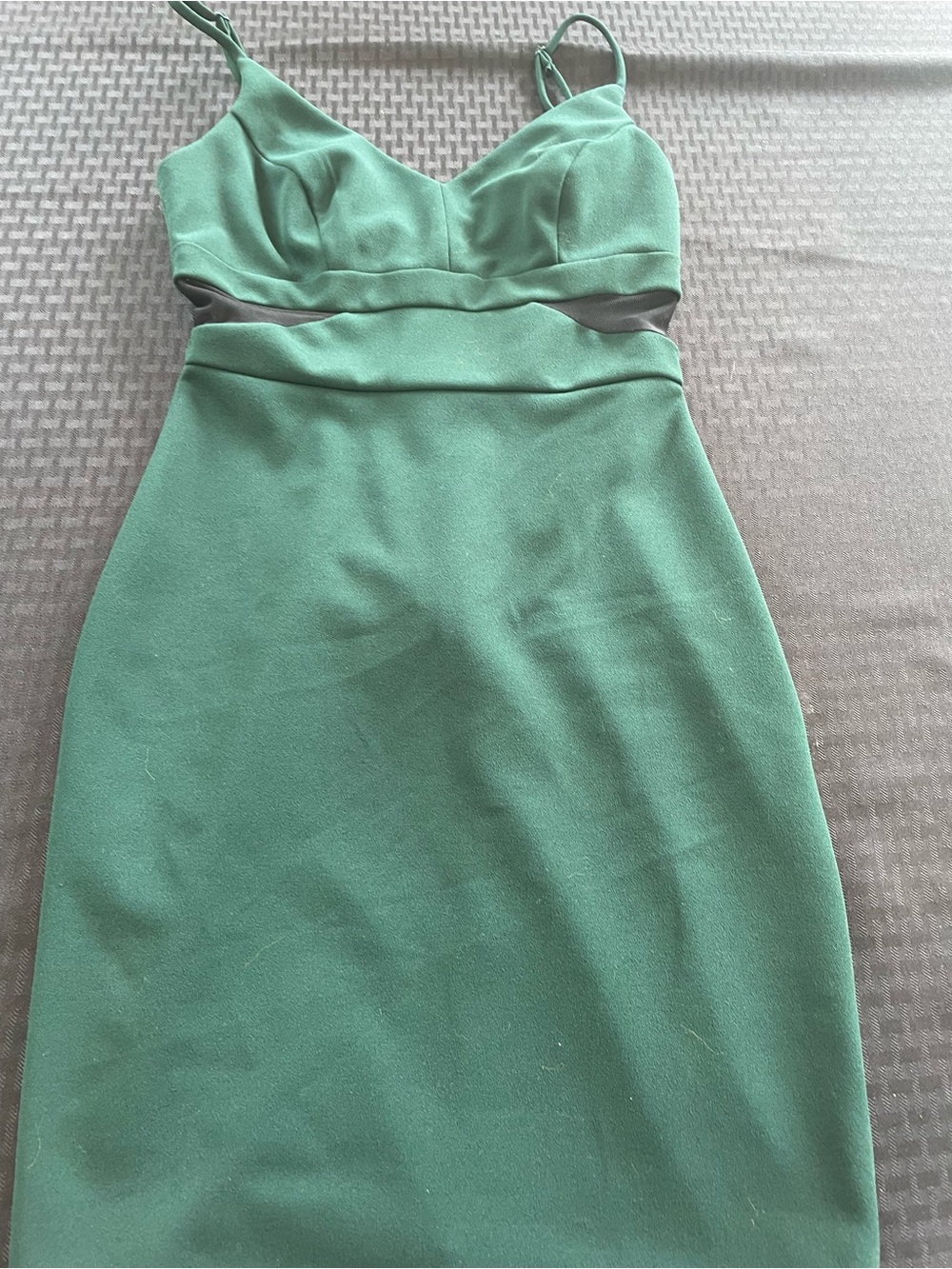 B Darlin Mint Green Midi Dress with V-Neck